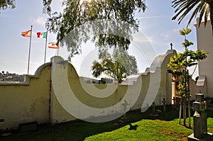 Mission San Luis Rey Cemetery Wall photo