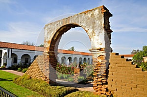 Mission San Luis Rey Courtyard Arch