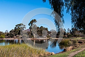 Mission Trails Regional Park with Lake Murray in San Diego