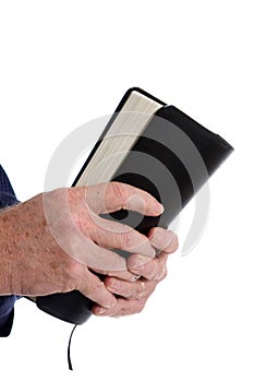 Missionary Holding Bible photo