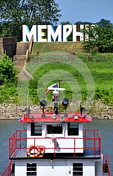 Mississippi Cruise Boat Faces Memphis Sign