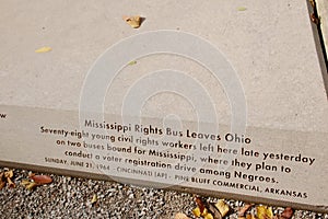 Mississippi Rights Bus Leaves Ohio