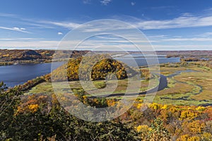 Mississippi River In Autumn