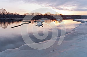 Mississippi River Daybreak in South St Paul