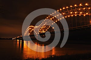 Mississippi River and Hernando de Soto Bridge photo