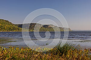 Mississippi River and Lake Pepin Scenic Autumn Landscape