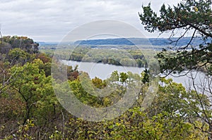 Mississippi River Overlook at Effigy Mounds photo