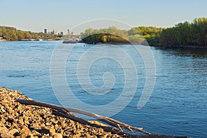 Mississippi river scenic and downtown