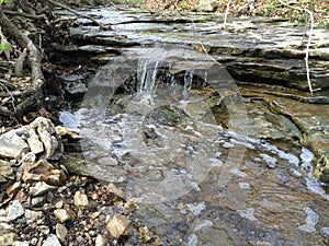 Missouri creekbed in Columbia, MO