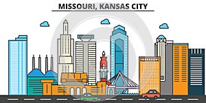 Missouri, Kansas City.City skyline