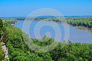 Missouri River with forest
