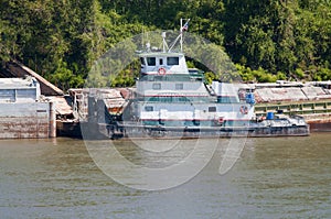 Missouri River tugboat