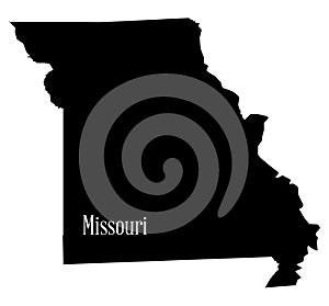 Missouri State Map Silhouette
