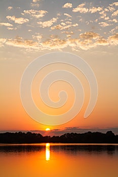 Missouri Sunset Over Lake In the Ozarks