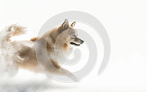 Mole Cricket Insect on Clean White -Generative ai