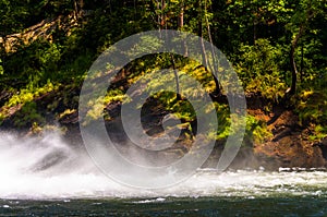 Mist on Gunpowder Falls, in Baltimore County, Maryland.