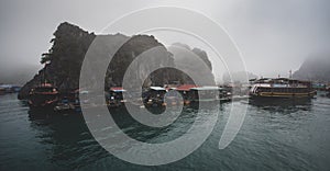 Mist in Ha Long Bay,Vietnam