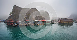 Mist in Ha Long Bay,Vietnam