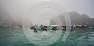 Mist in Ha Long Bay,Vietnam