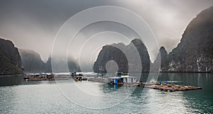 Mist in Ha Long Bay,Vietnam