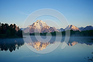 Mist and Mountains on the Water