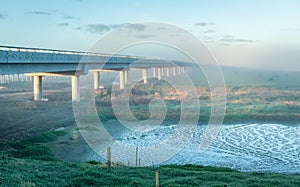 Mist New Whirokino Bridge