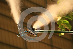 Mist spray pole in Atocha