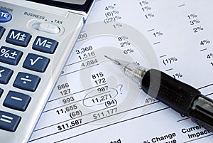 A mistake in the financial statement