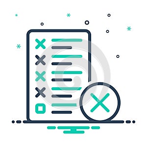 Mix icon for Mistake, error and message