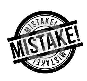 Mistake rubber stamp