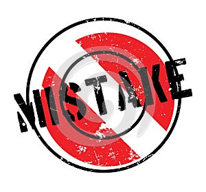 Mistake rubber stamp