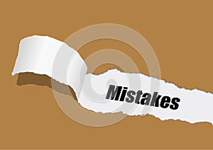 Mistakes photo
