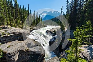 Mistaya Canyon and Mistaya River. Banff National Park beautiful landscape. Alberta, Canada.