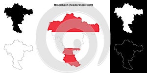 Mistelbach outline map