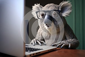 Mister koala is amazed by super low prices. Online win, great offer, huge sale concept. Generative AI