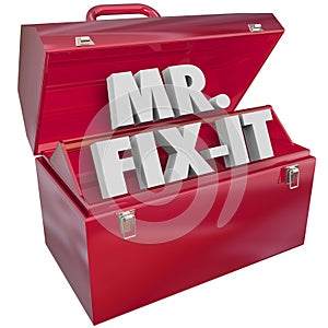 Mister Mr Fix-It 3d Word Toolbox Handyman photo