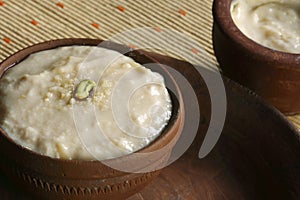 Misti Doi is a popular dessert from India photo