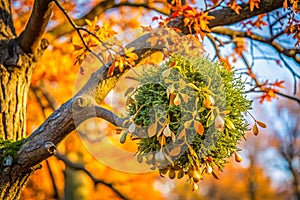 Mistletoe branch