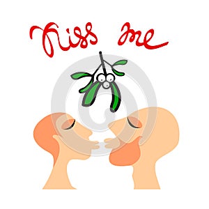 Mistletoe kiss