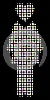 Mistress Halftone Collage of Dots