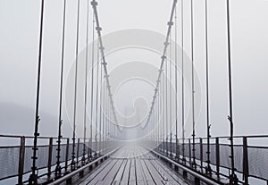 Misty bridge