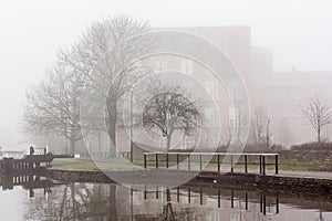 Misty Canal near Wigan Pier