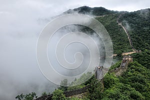 Misty day in the Chinese Great Wall