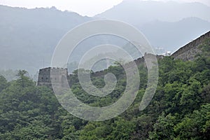 Misty day in the Chinese Great Wall