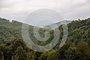 Mlžný den na slovensku Tatry