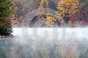 Misty Fall Morning larger lake