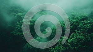 Misty Green Forest