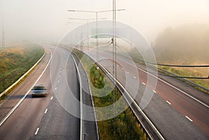 Misty highway