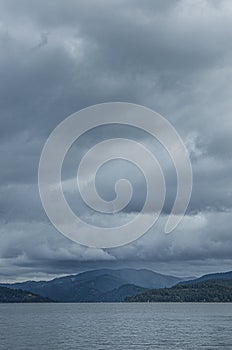 Misty Hills beyond the bay