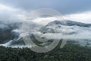 Misty Mayan Mountains in Central America